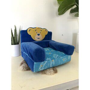 Build a Bear workshop doll Fold Out Chair Bed Futon Blue BAB